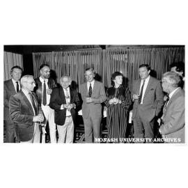 Members of Senate Select Committee on Animal Welfare with members of Monash delegation to public hearing