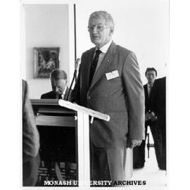 Mr Will Bailey, at launch of Monash-ANZ Centre for International Briefing