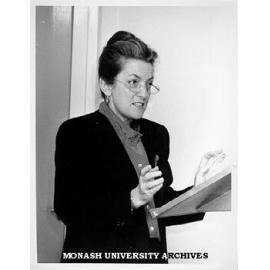 Ms Ann Morrow launching the degree of Doctor of Education