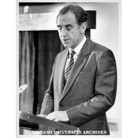 Premier Mr John Cain opening Monash Medical Centre