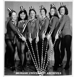 Tap section of Modern Dance Group in 'Rock of Ages', from left: Sue Holmes, Saw Paik Peng, Jane Bennett, Judie Pike, Sharon Ruyters and Sue Hilton