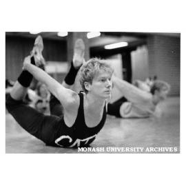 Student David Cookson at jazz ballet workshop