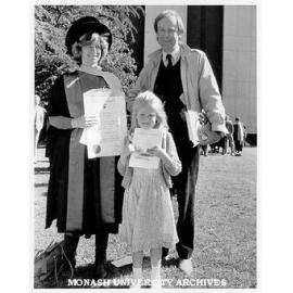 Dr Marilyn Lake with Dr Sam Lake of Zoology and Jessica