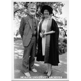 Dr Sandra Stacey with supervisor Dr Norman Blaikie