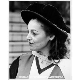 Dr Sandra Freedman after receiving PhD in linguistics