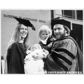 Trish Shaw with Dr Robin Shaw and children