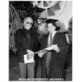 Christopher Gowing and father Mr Kevin Gowing