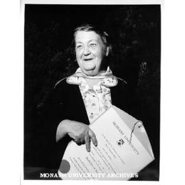 Monash's oldest graduate Mrs Fedora Anderson