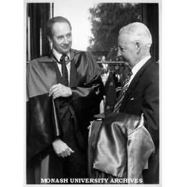 Robert Brown, Doctor of Engineering (left) and Howard Wills, Doctor of Engineering (honoris causa)
