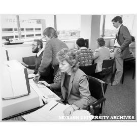 Extension course students in Pearcey Centre microcomputer laboratory