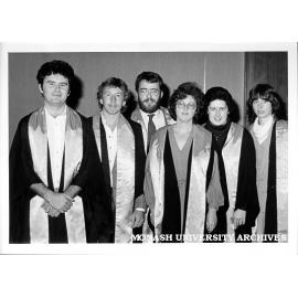 First CIT graduates in Diploma in Applied Psychology, from left: Mark Casey, Raymond Polglaze, Nicholas Eddy, Tricia Blomberg, Barbara Kerr and Rosemary Scully