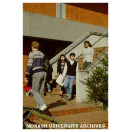 Students on steps of K. H. Boykett building