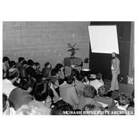 Hugh Gunn addressing Pearcey Centre seminar