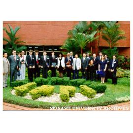 Chisholm Banking and Finance students with program leaders Greg Tucker (10th from right) and Andrew Child (6th from right), and representatives from Indonesian Institute of Bankers