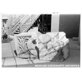Sandstone blocks from CBC bank, donated to CIT by Ripponlea