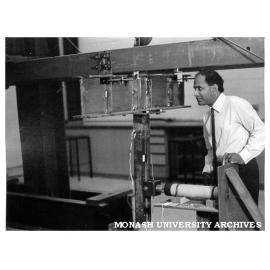 Dr Narahari Rao working on beam buckling project