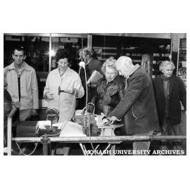 Shoppers at Chadstone admiring work of CIT students