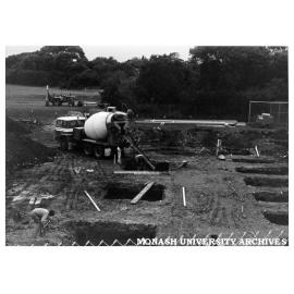 Laying foundations of General Teaching building at Frankston campus