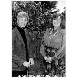Dean of Nursing Dot Angell (left)and Visiting Fellow Claudia West