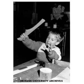 Chisholm School of Education wood activity