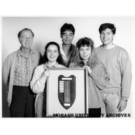 Winners of RACI analytical competition, from left: ('coach')Tom Davies, Lilian Fuchshuber, Johan Ferdinands, Dianne Lughofer and Simon Scicluna