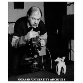 Photographer Peter Taylor, photographing 3,000 year old Mediterranean ceramic