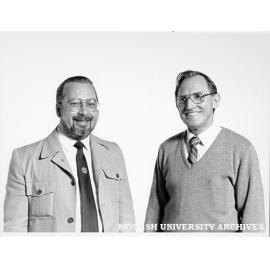 Scottish educationalist Dr Henry Ellington (left) and Dean of Technology Dr Roy Williams