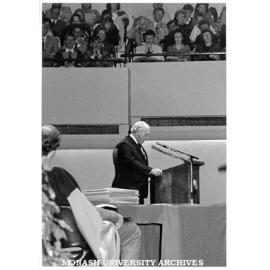 Mr Raymond Hornsby delivering Occasional Address