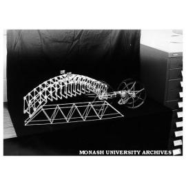 Spaghetti bridge, winner of BHP Ingenuity Games, Built by students Nang The Nguyen and Ly Khoa Long