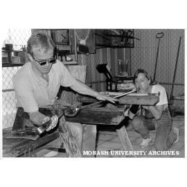 Glass blowing demonstration