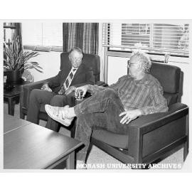 Sir George Lush and artist Clifton Pugh