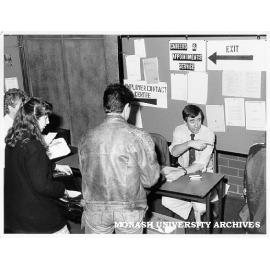 Employer Contact Centre. Careers counsellor Bryan Barwood (right)