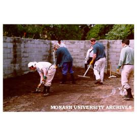 Levelling ground for Japanese Garden