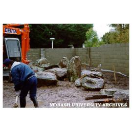 Placement of rocks for Japanese Garden