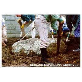 Placement of rocks for Japanese Garden