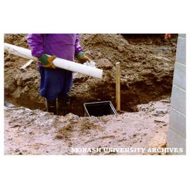 Drainage work for Japanese Garden