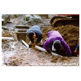 Drainage work for Japanese Garden