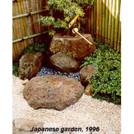 Stone water basin, Japanese Garden