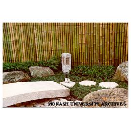 Stone bridge and lantern, Japanese Garden