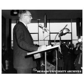 Sir Robert Blackwood launching Great Hall appeal