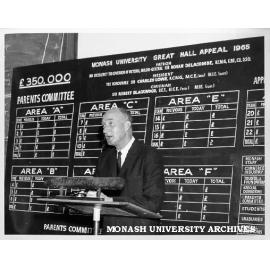 Mr T. A. Pettigrew at meeting of Great Hall fund raising teams