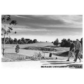 View of lake, looking west