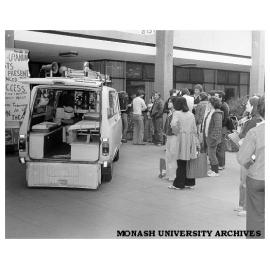 Emergency vehicle outside Union during trial evacuation