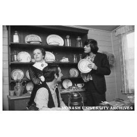 Scene from 'The Daughter-In-Law'. From left: Lindy Wright as Mini Gascoigne, James Wright as Luther Gascoigne and Gary Gray as Joe Gascoigne