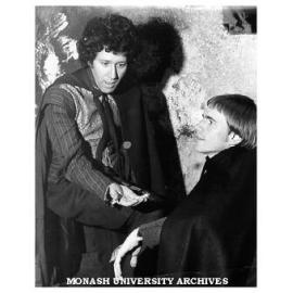 Gary Down (left) and Gil Tucker in 'Hamlet' as Guildenstern and Rosencrantz