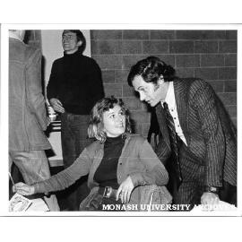 Catherine Wilkins and Paul Karo, players in both 'Hamlet' and 'Rosencrantz and Guildenstern Are Dead'