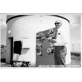 Dr Louis Matheson opening Monash Observatory at Mt Burnett