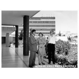 Dr Louis Matheson (right) with wife Audrey at Hebrew University of Jerusalem