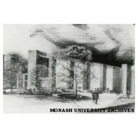 Architect's drawing of Great Hall