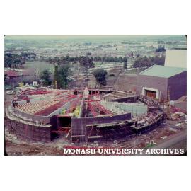 Construction of circular lecture theatre